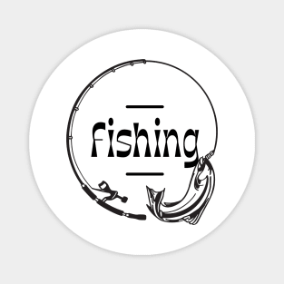 Fishing Rod: Hooked on Adventure Magnet